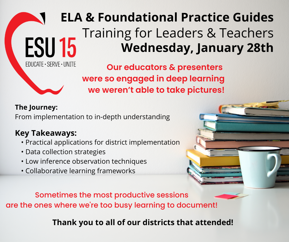 ELA & Foundational Practice Guides (IPG) Training